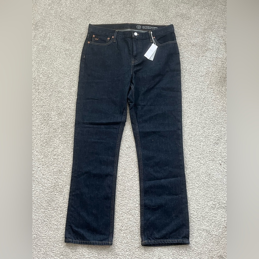 Outerknown Men's Straight Jeans - Dark Indigo